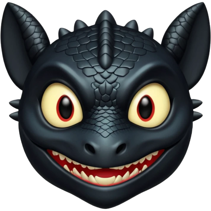 toothless wearing mask emoji