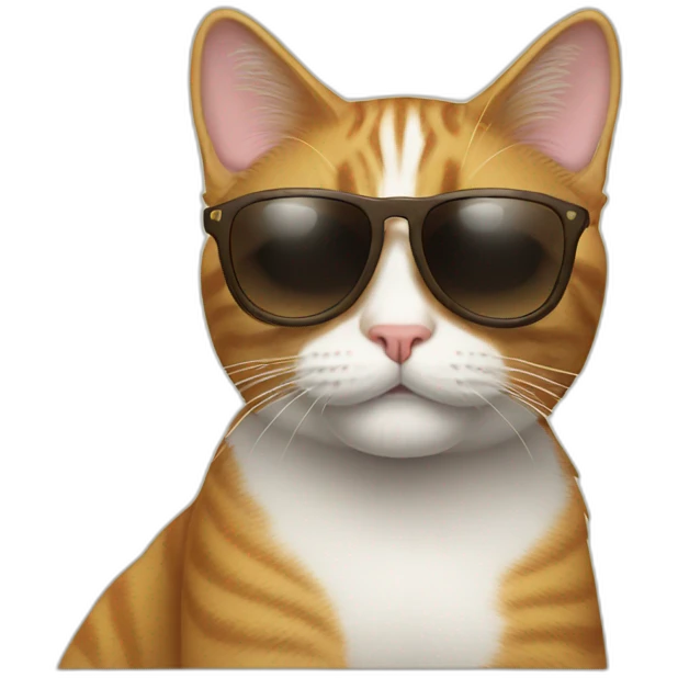 Cat with sunglasses emoji