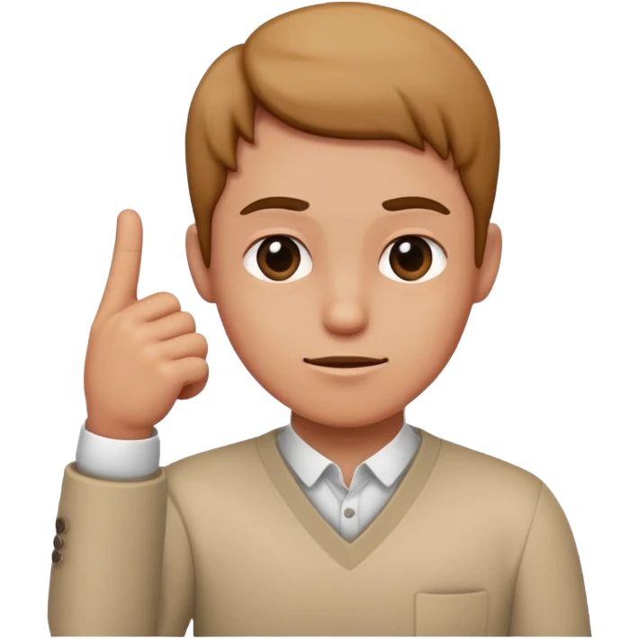 Person shaking finger saying no emoji