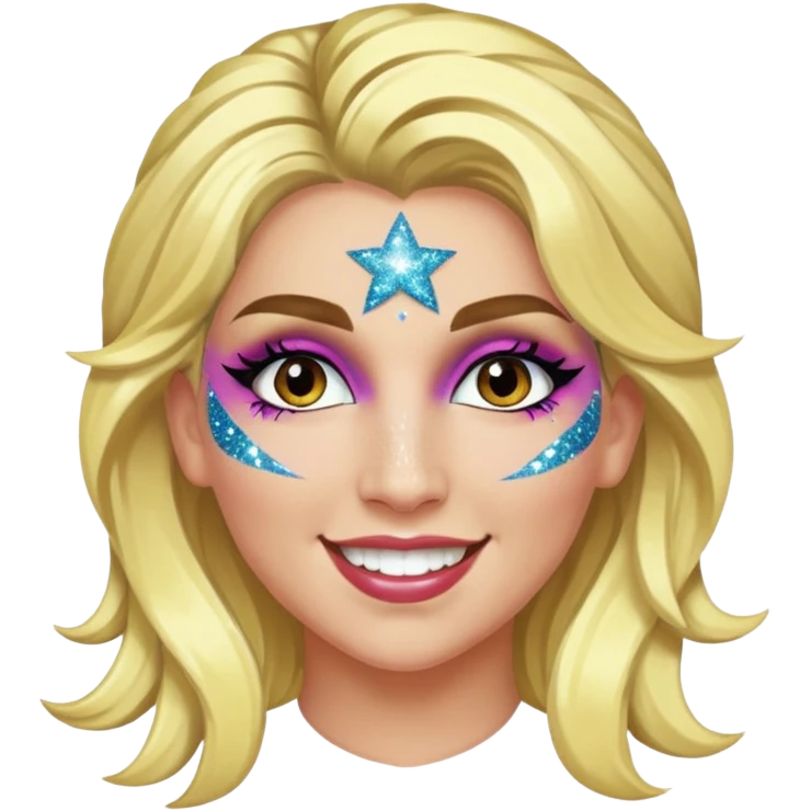 ke$ha with glitter emoji
