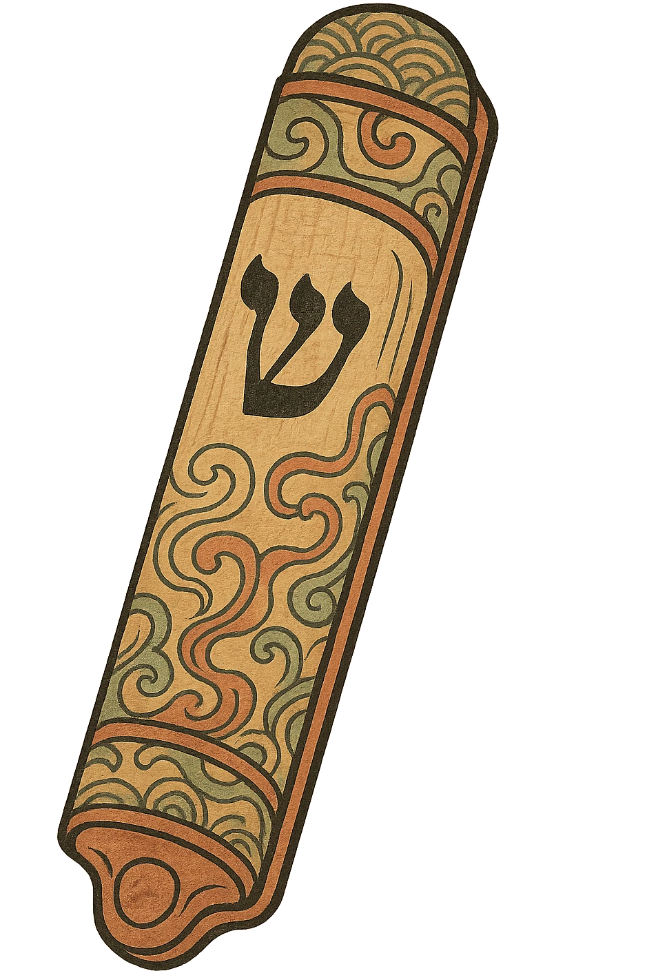 Mezuzah on transparent background emoji