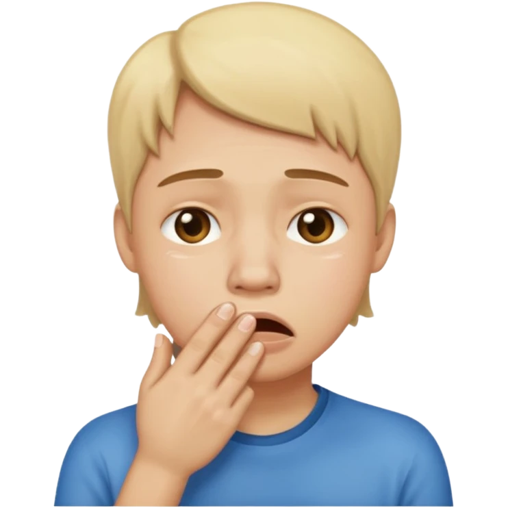 crying emoji with hand on mouth emoji