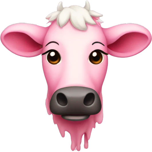 pink moo emoji