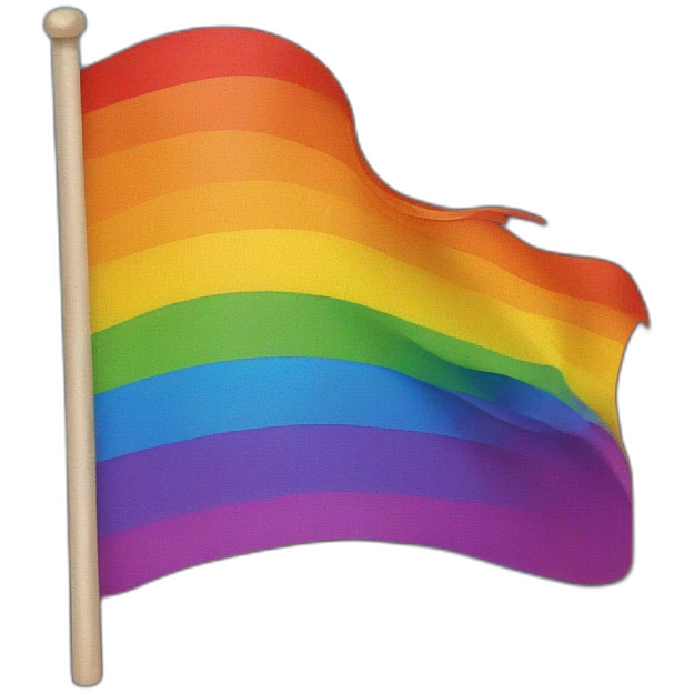 raimbow flag in fire emoji