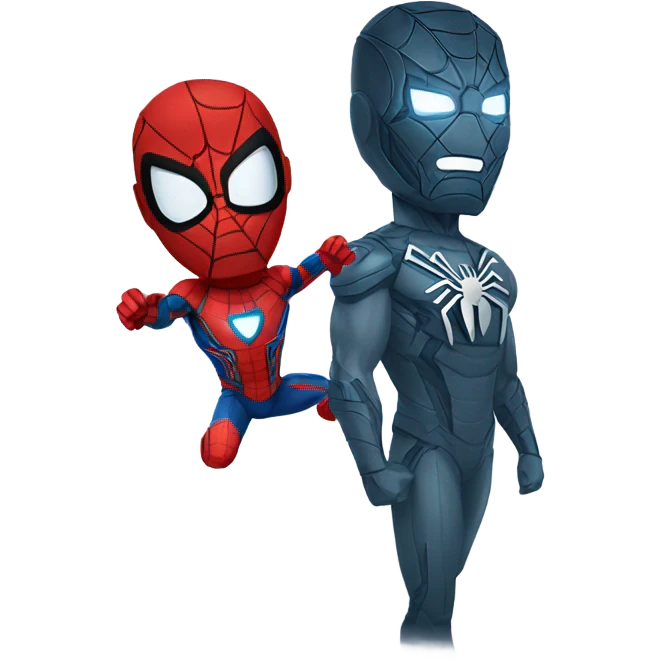 Iron man and spider man  emoji
