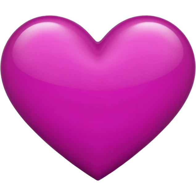 deep magenta love heart emoji