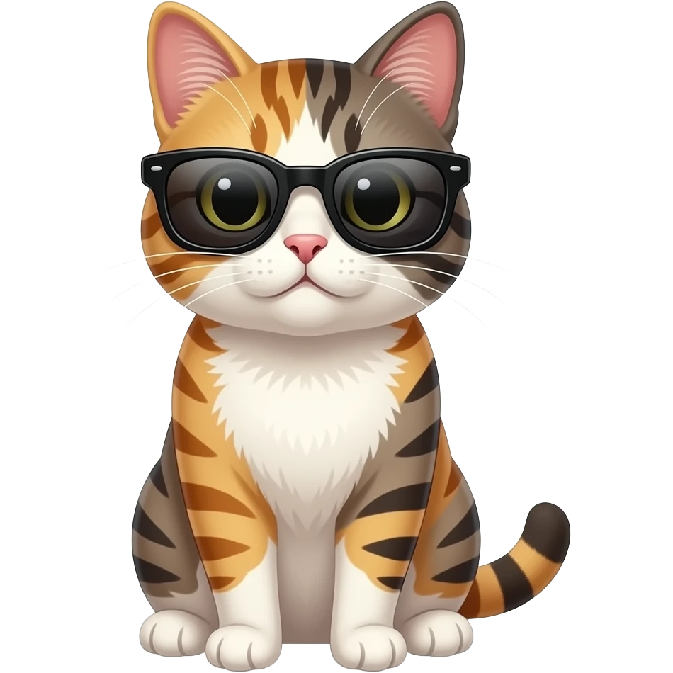 Cat wearing sunglasses emoji