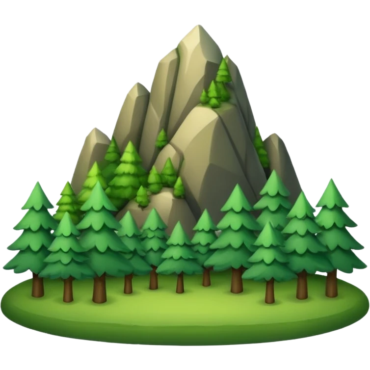 green mountain emoji