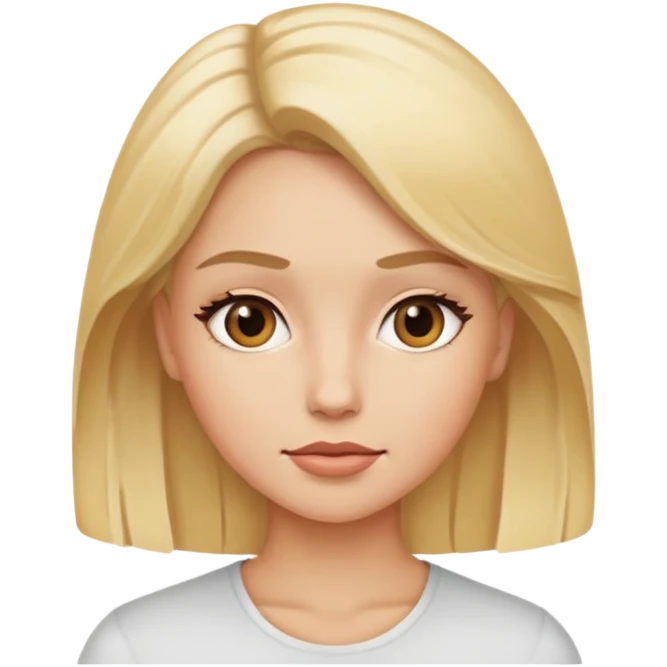 skincare, hair blond,  emoji