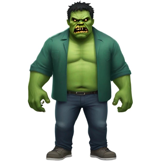 Fat Hulk Zombie  emoji