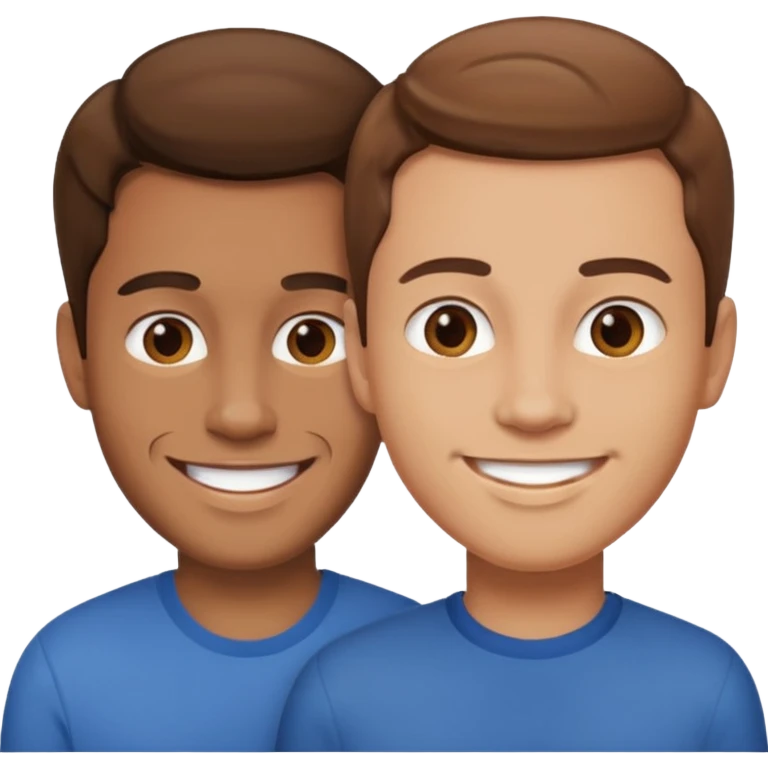 My brother and I are going 50% emoji