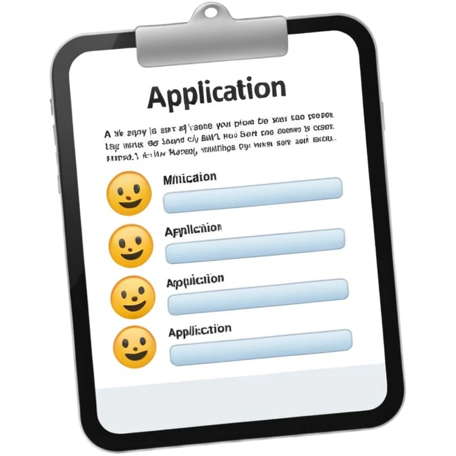 Make a job application  emoji
