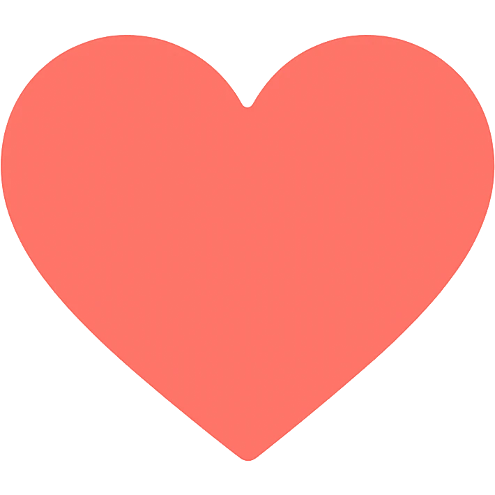 colored icon of a heart emoji