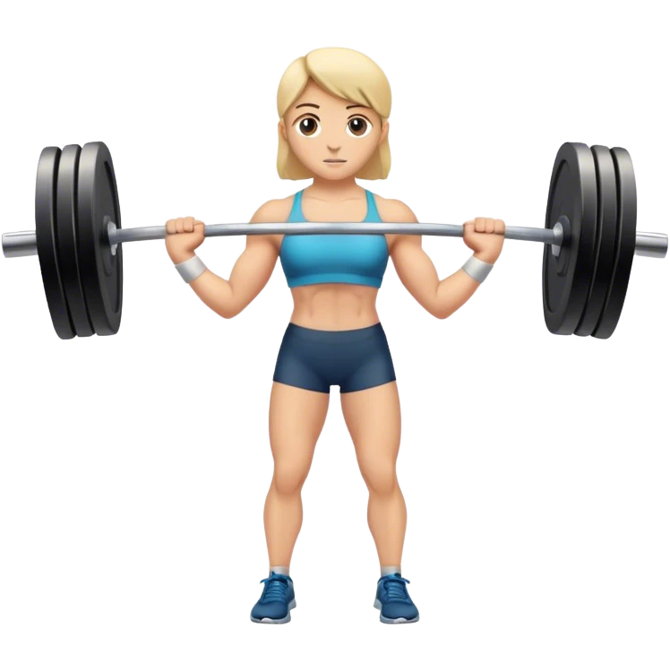 barbell shrugs emoji