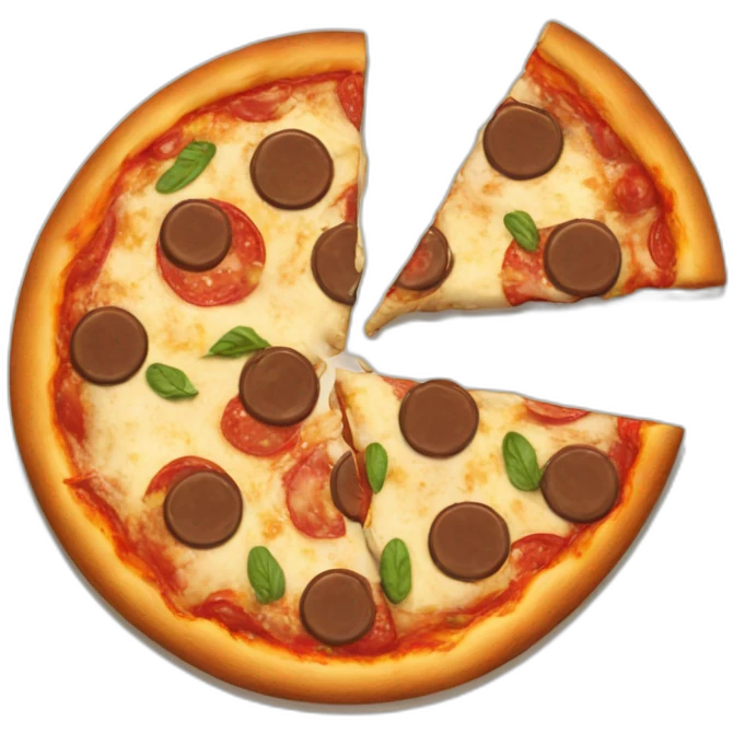 pizza with nutella emoji