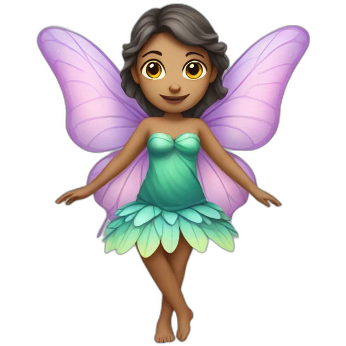 Female fairy with butterfly wings emoji