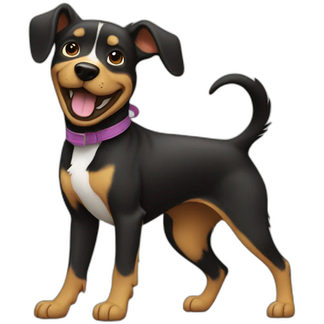Chien qui danse la macarena emoji