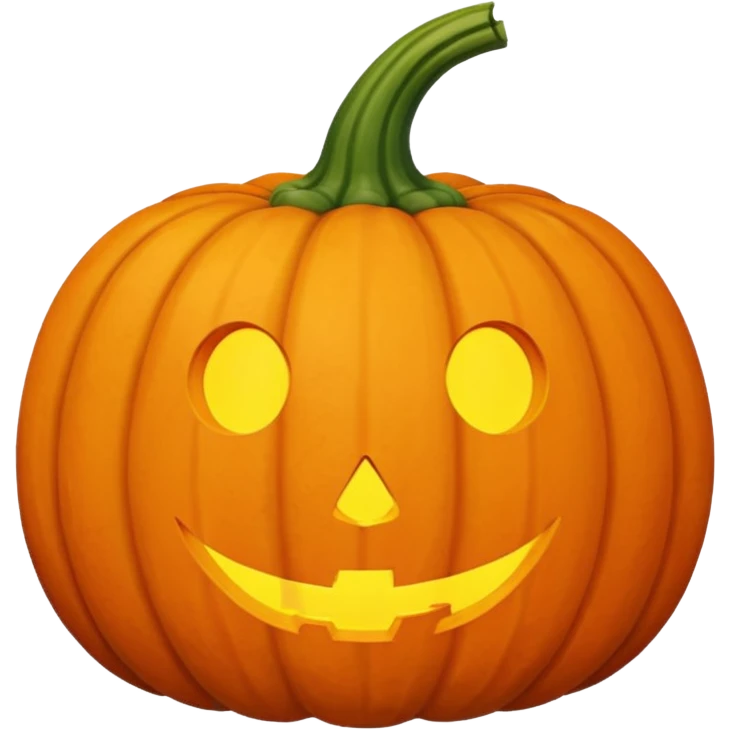 simple pumpkin emoji