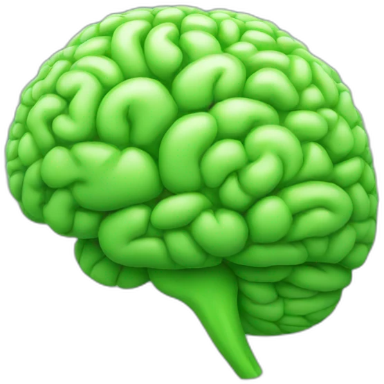 green brain emoji
