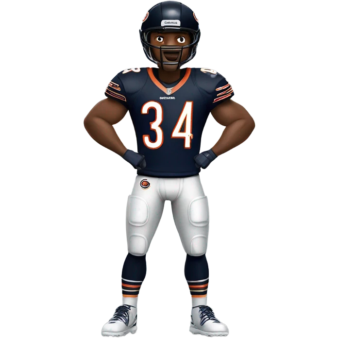 Chicago bears 34 Payton emoji