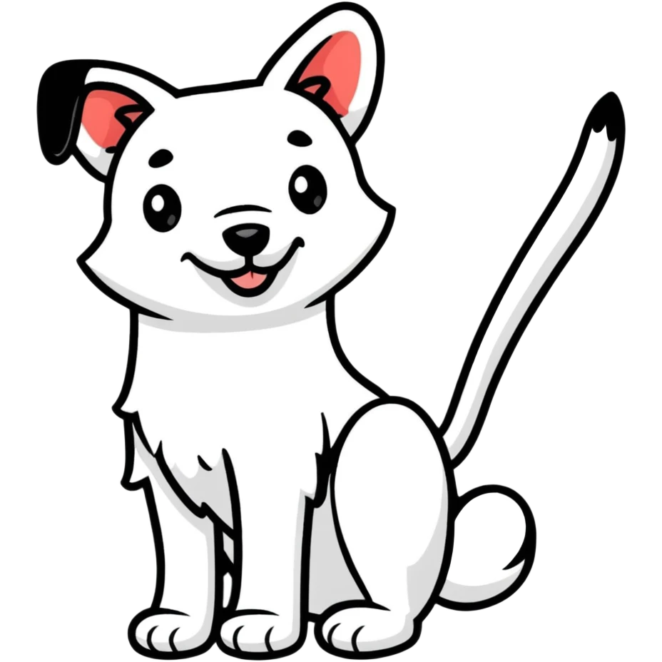 playful dog emoji