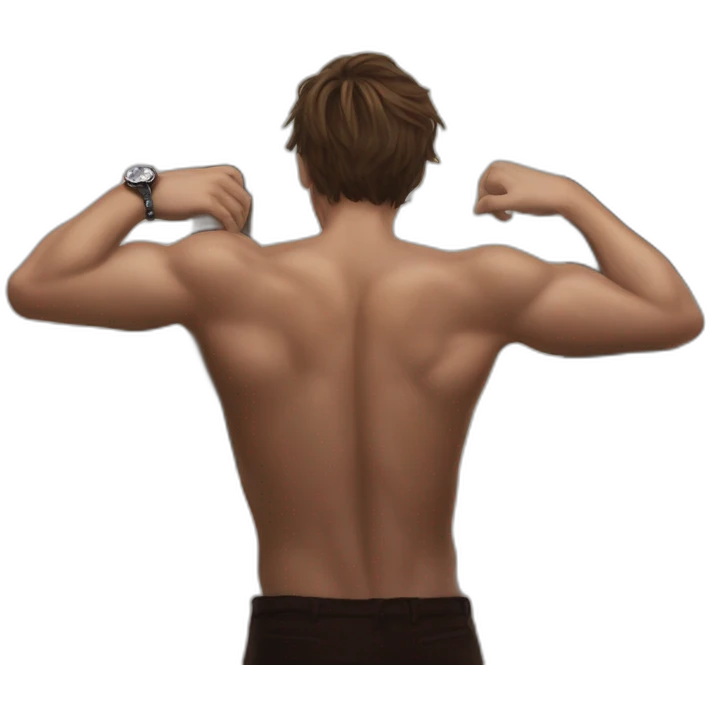 Toned boy checking phone indoors emoji