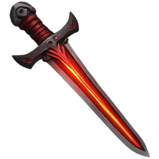 Sting sword glows red emoji