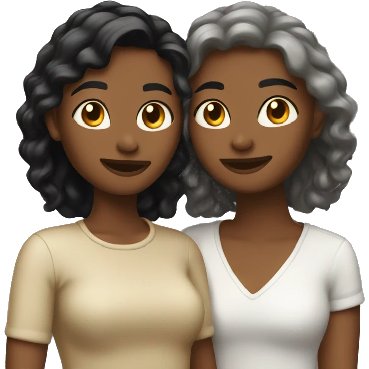 Lesbians in love emoji