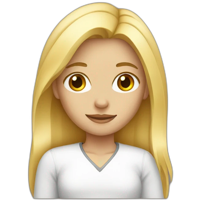 Blond girl emoji