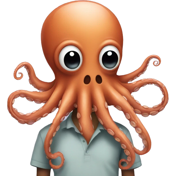 octopus on a person emoji