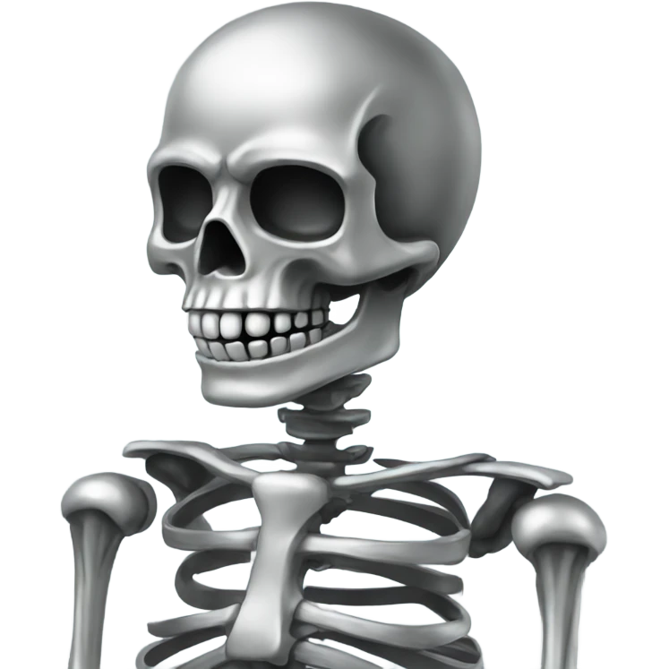 Chrome skeleton emoji