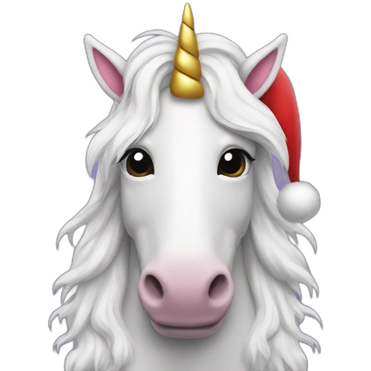 unicorn santa claus emoji