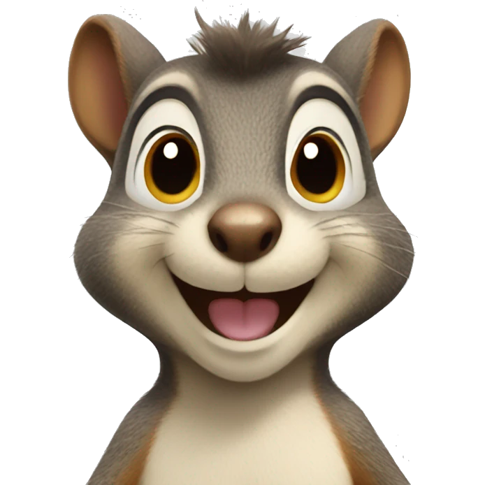 squirrel happy face emoji