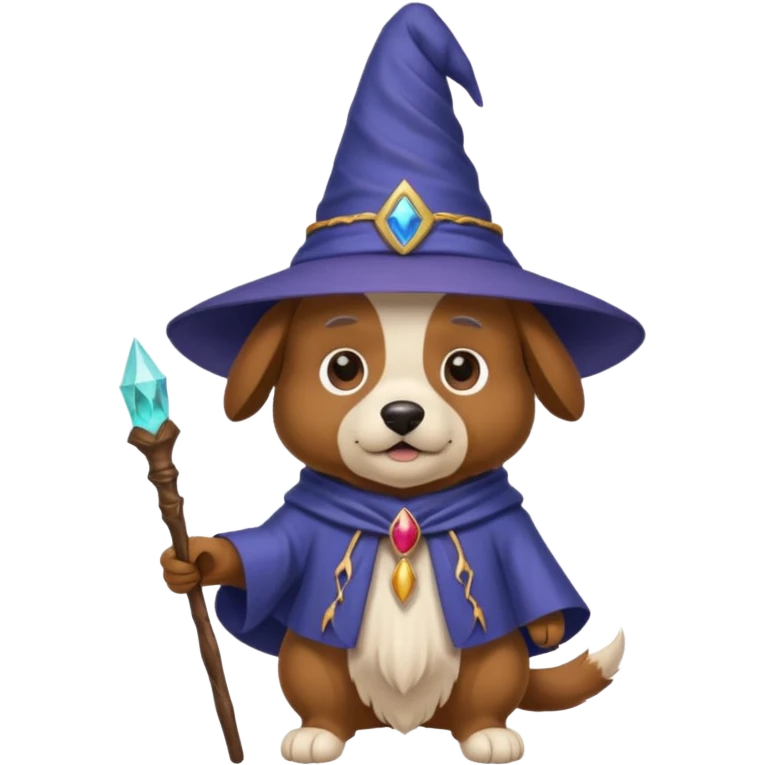 Dog wizard emoji
