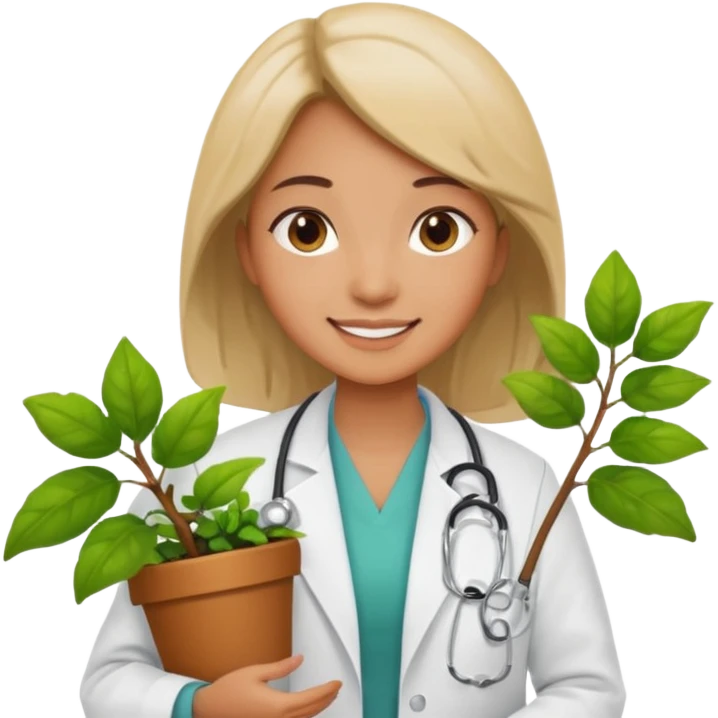 girl doctors Carrying Plants emoji