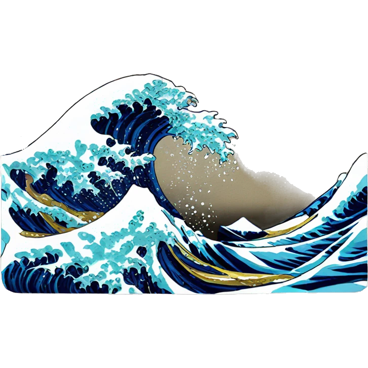 The Great Wave emoji