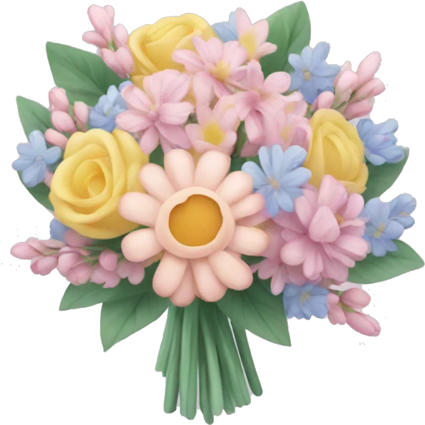 Pastel bouquet emoji