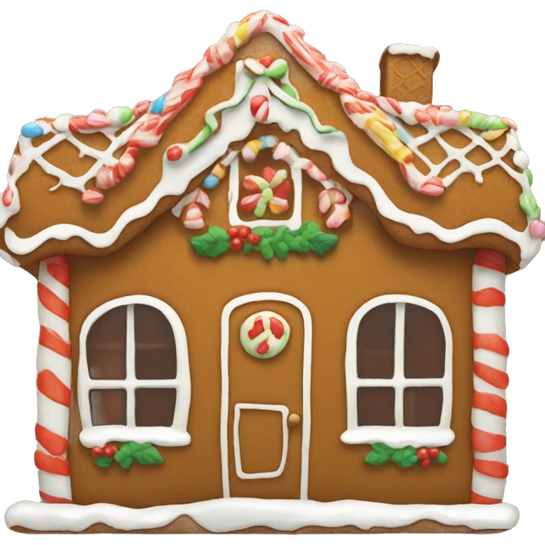 gingerbread house emoji