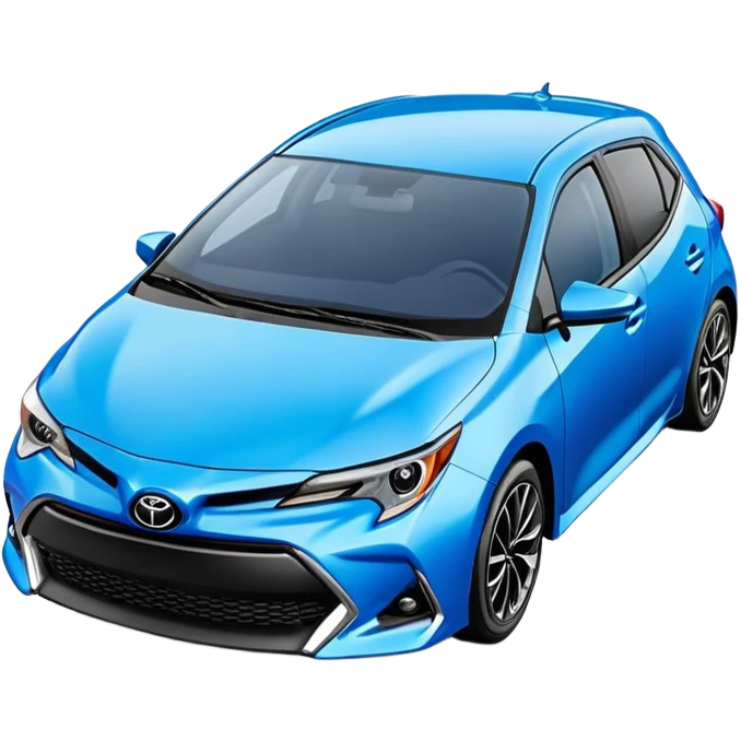 2016 Toyota Corolla Hatchback in blue emoji