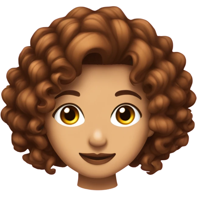 Quiero una chica morenita canela con cabello rizado y mechas o rayos rubios con ojos marrones y coquetee emoji