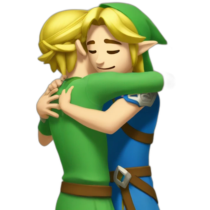 link zelda hugging emoji