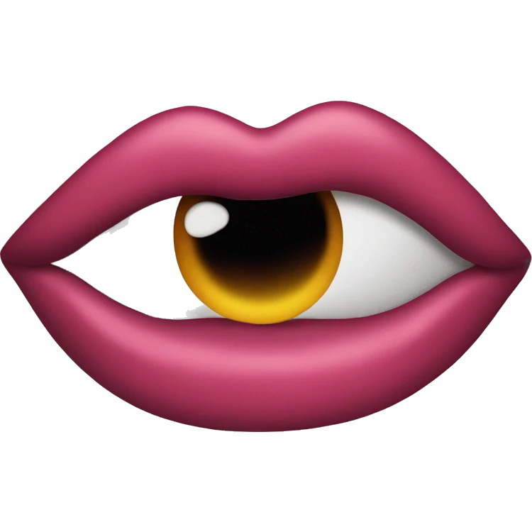 Kissy lips emoji