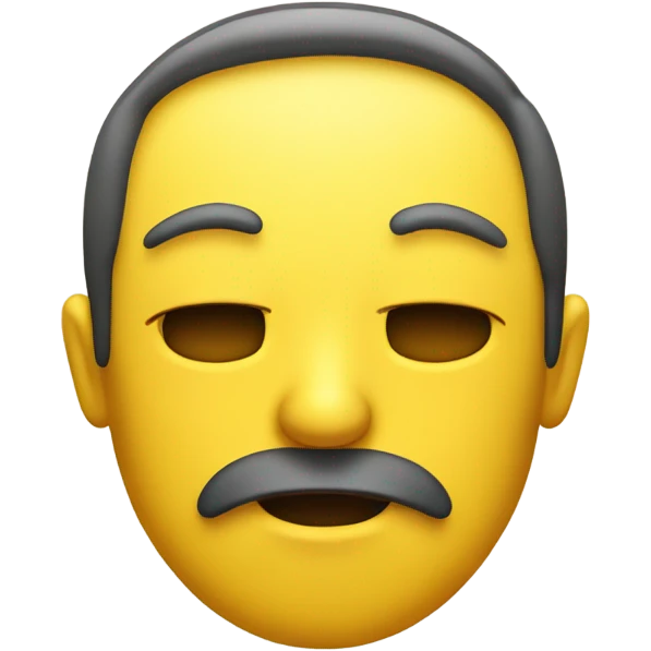 try not to smile by closing his mouth emoji emoji