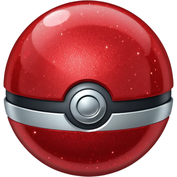 red glitter pokeball  emoji
