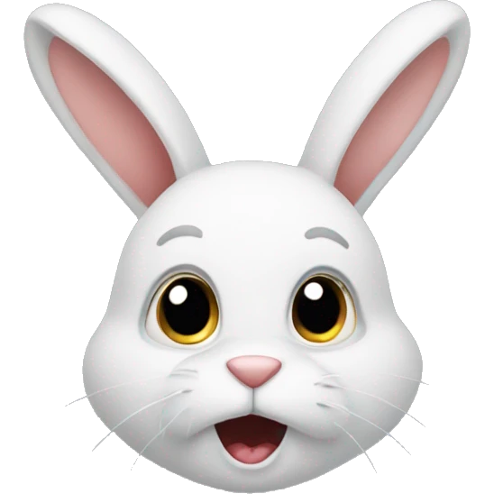 Confused rabbit  emoji