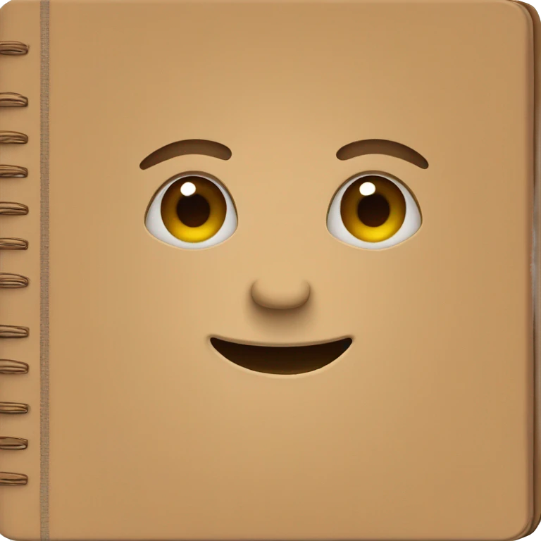 brown notebook emoji