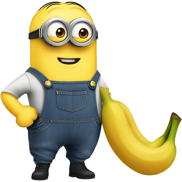 Minion with banana  emoji