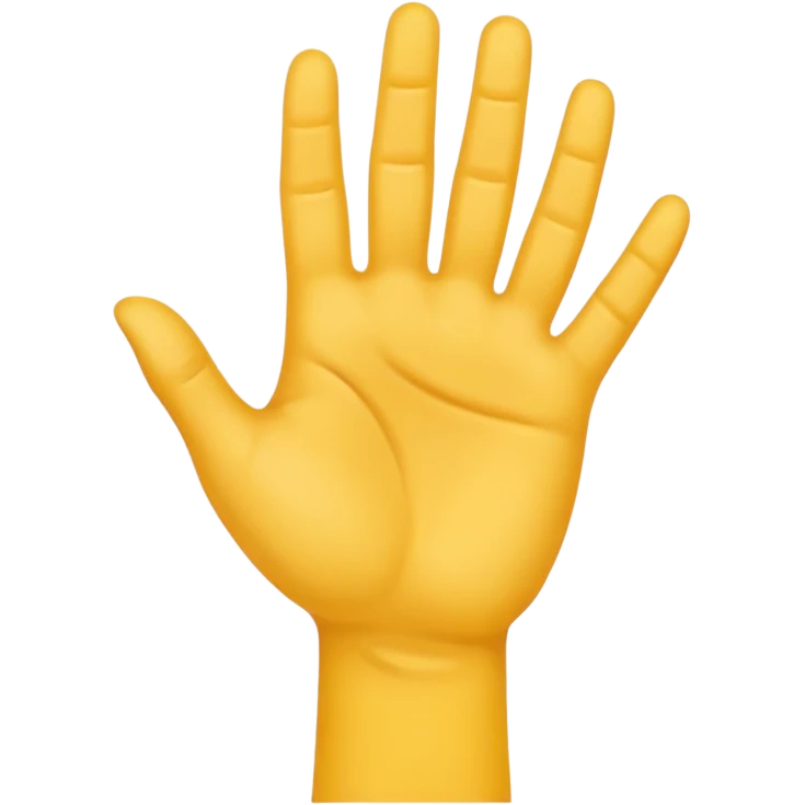yellow hand pulling gesture emoji