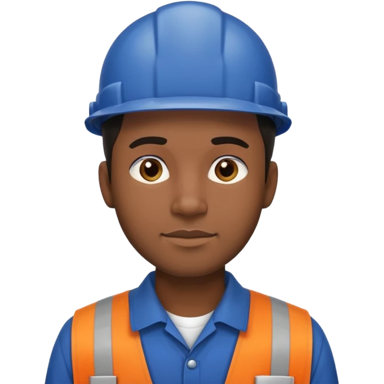 factory worker black man  emoji