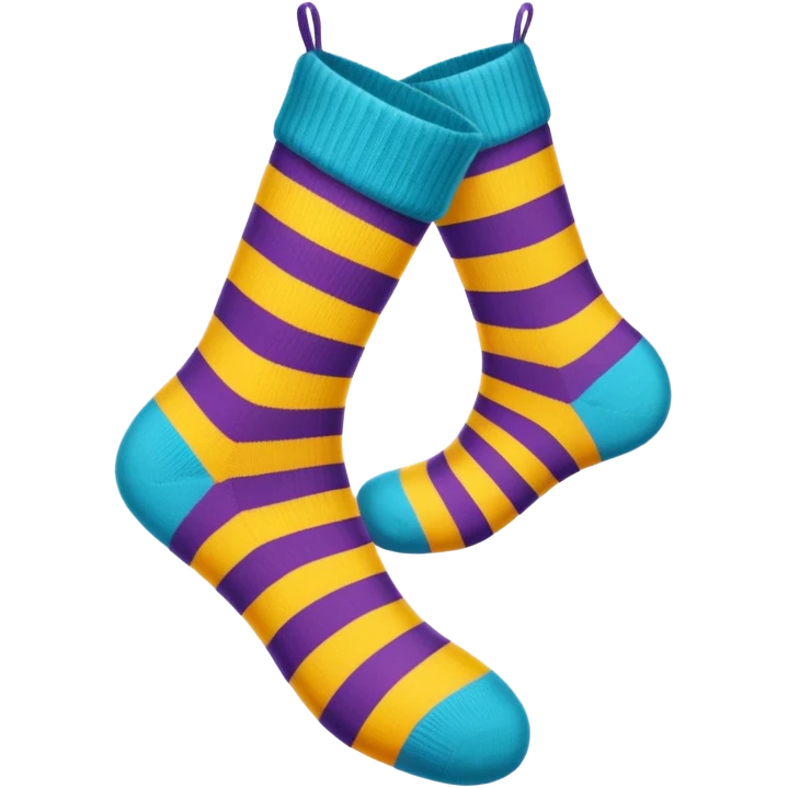 Colourful pair of socks emoji